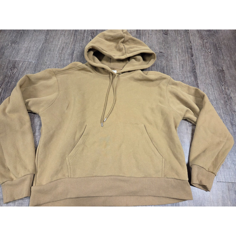 COZI Green/Yellow Hoodie Sweatshirt Women's Medium